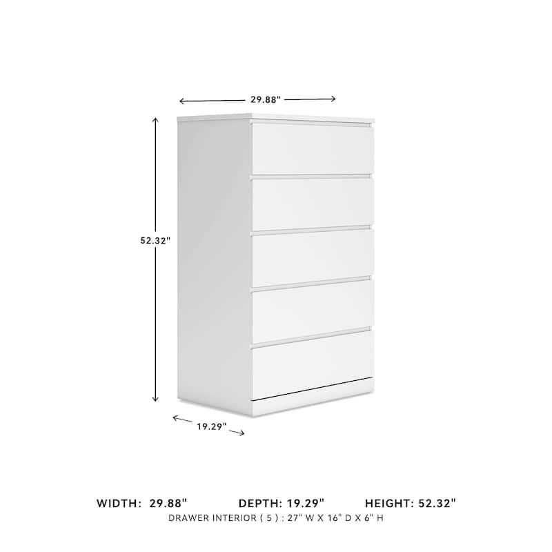 Signature Design by Ashley Onita White Chest of Drawers
