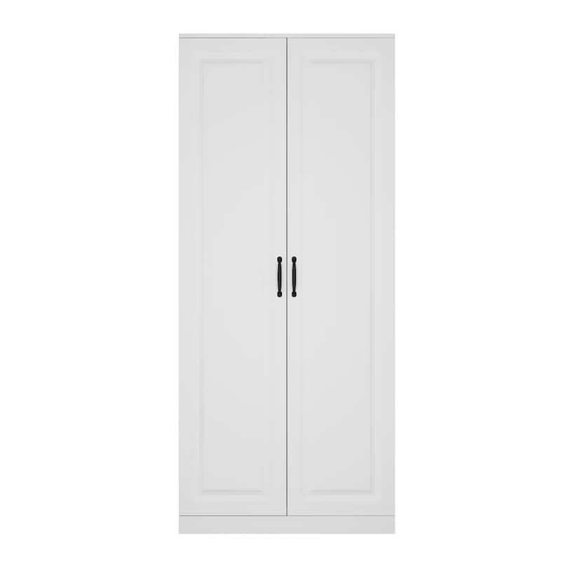 Wine Cabinet Smart Design: Your Stylish Buffet Solution Pantry White - 31.5"X72.2"