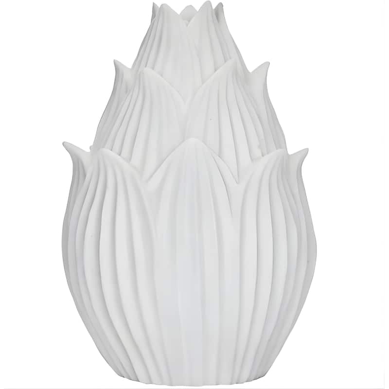 Aria Home Lotus Petal Table Lamp Sculpted Sandstone LED RGB Compatible - Brown