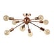 preview thumbnail 5 of 7, Rover 30.5" 8-Light Sputnik Metal LED Flush-Mount, Copper by JONATHAN Y