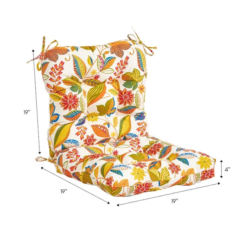Outdoor Tufted Dining Chair Cushion