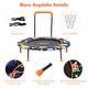 preview thumbnail 5 of 10, 36''Convertible Swing & Trampoline Set Toddler Kids Fitness Rebounder