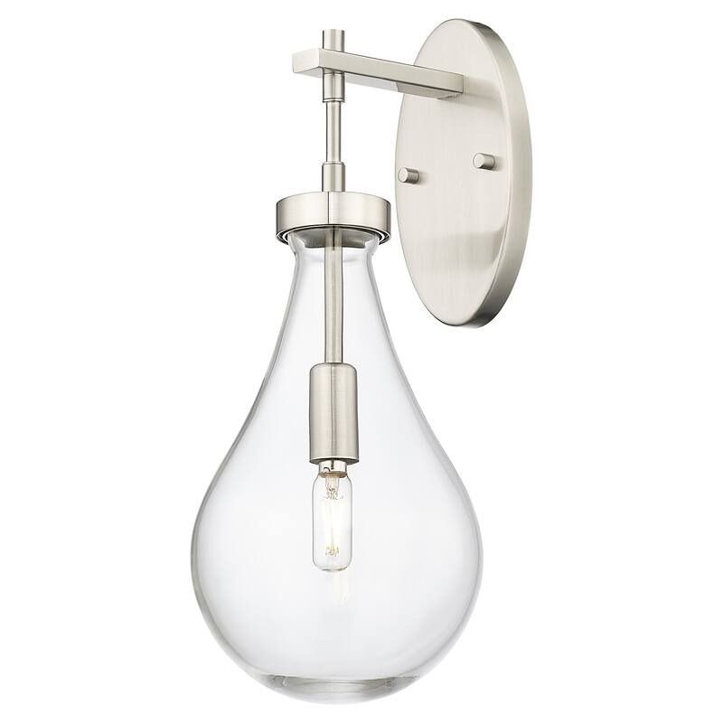 Innovations Lighting 451-1W-G451-7CL Owego 18" Tall Bathroom Sconce - Satin Nickel