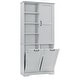preview thumbnail 35 of 75, GDFStudio - Elijah Tall Bathroom Cabinet with Tilt-Out Laundry Hampers and Adjustable Shelves