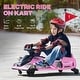 preview thumbnail 25 of 34, Aosom 12V Electric Go Kart, 5 MPH Drifting Car Battery Powered Ride on Toy Outdoor with Slow Start, Music, Colorful Lights