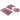 Bath Set 3 Piece Anti-Slip Rose Pink Patchwork Bathroom Mat, Large Contour Mat & Toilet Seat Lid Cover