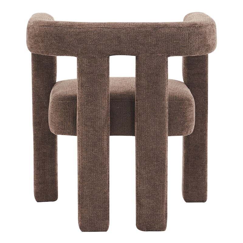 Set of 1 Chic design Barrel shaped Fabric Upholstered Accent Armchair