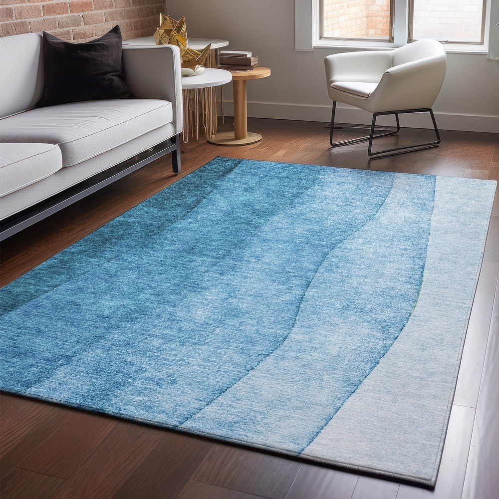 Premium Washable Super Soft Ombre Stripes Mayfield Rug