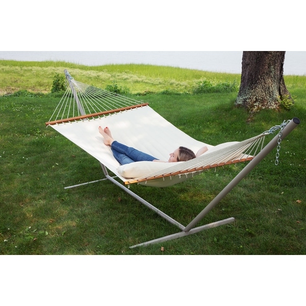 Ceara Patio Hammock Olefin Double Hammock Outdoor Patio Swing