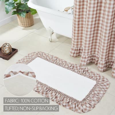 Annie Buffalo Portabella Check Bathmat 27x48