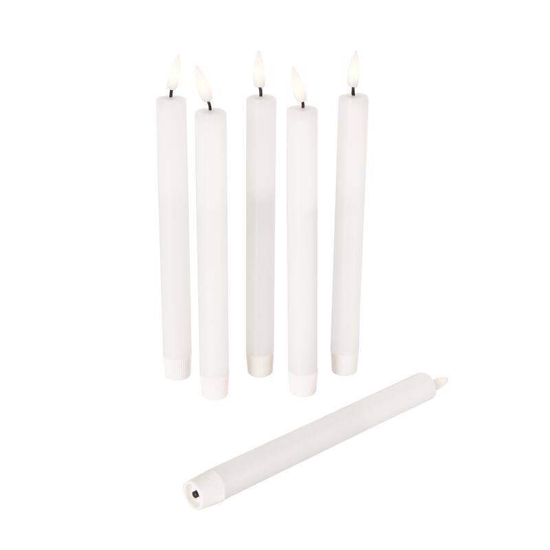 Wax Flameless Candle with Remote Control - Set of 6 Red, Black, White, Yellow, Blue or Pink - Roche River Decor