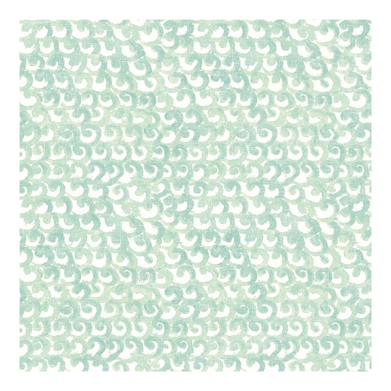 Chesapeake Saltwater Teal Wave Wallpaper - 20.5 x 396 x 0.025