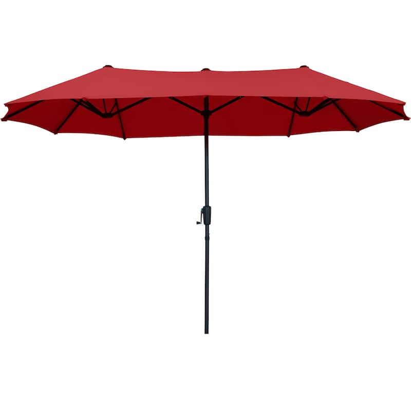 Autlaycil 13 FT Patio Umbrella with Sun Protection & Easy Crank
