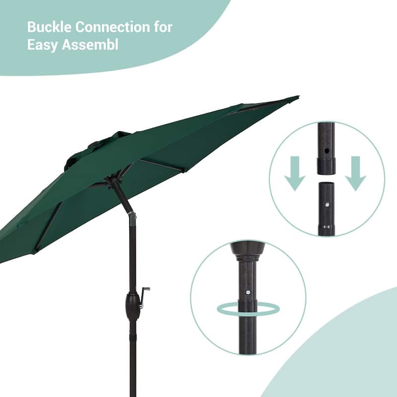 Bonosuki 7.5Ft Patio Market Umbrella Weather-Resistant Table Umbrella