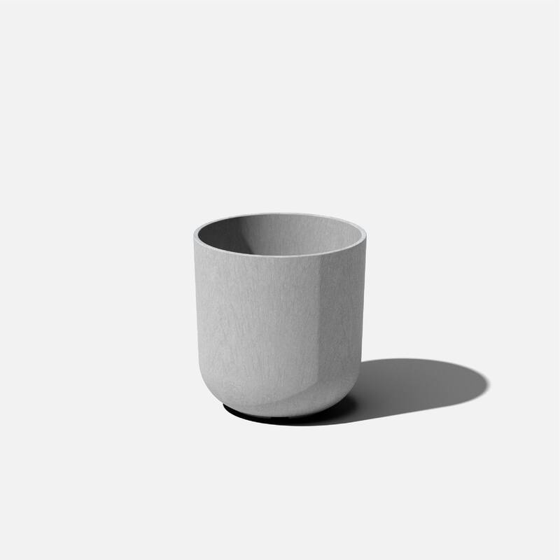 Pure Series Kona Modern Round Planter - 10 inches - Grey