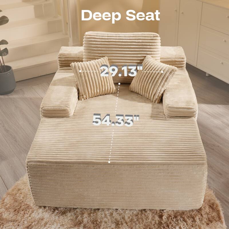 ​​OVIOS Modern Minimalist No-Assembly Living Room Set​