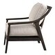 preview thumbnail 6 of 4, 31" neutral linen blended fabric beige chair