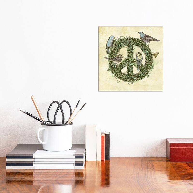iCanvas "Peace Talks" by Rachel Caldwell Canvas Print - 12x12x0.75