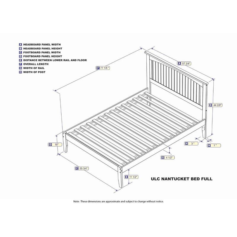 Chic Platform Bed - Solid Hardwood Design - Open Footboard - Sturdy Wood Frame - Spacious Bedroom Furniture