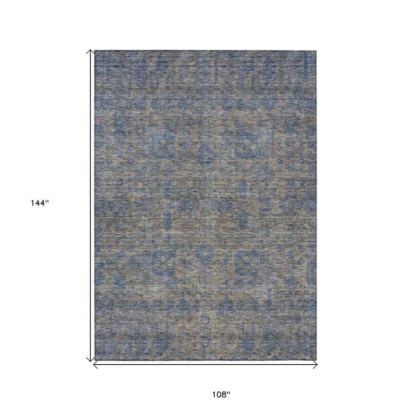 HomeRoots Oriental Transitional Rectangle Outdoor Rug