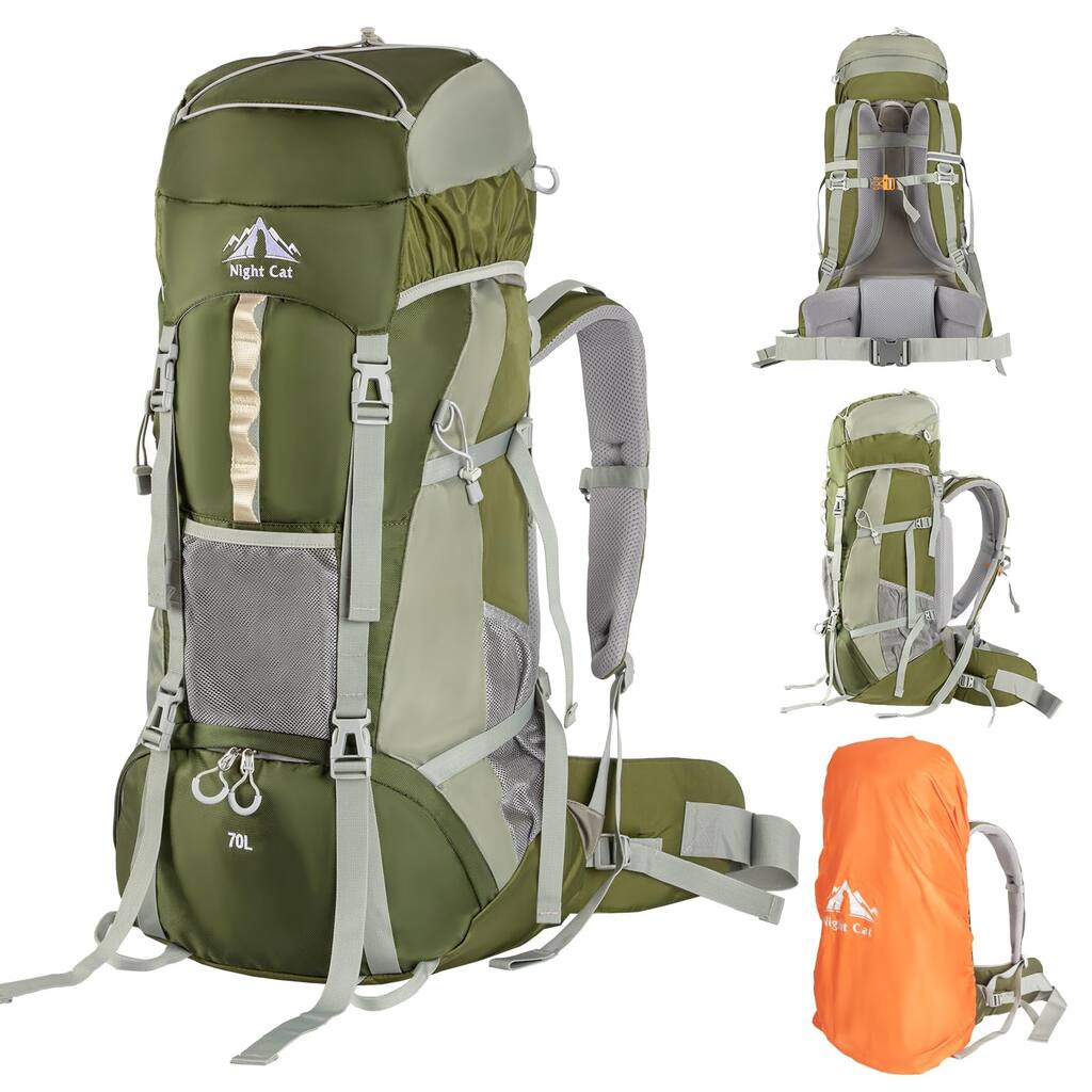 Camping Backpacks 70L Hiking Backpack for Men Women Lightweight Waterproof Backpacking Cycling Traveling