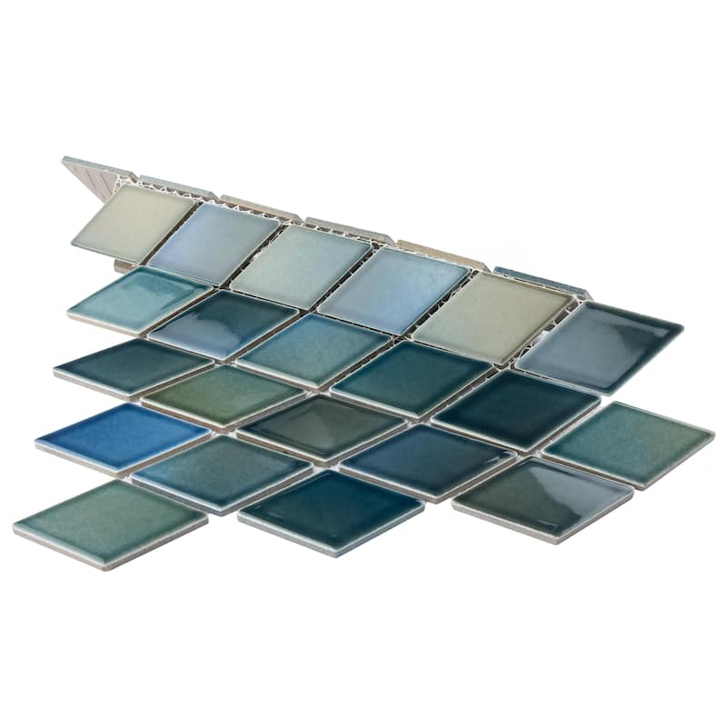 Merola Tile Hudson Kite Lagoon 10-1/8" x 11-3/4" Porcelain Floor and Wall Tile