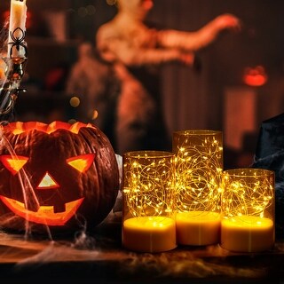 3PCS Acrylic Shell Pillar LED Candles Featuring 13-Key Remote Timer, Battery Operated for Home, Wedding and Party Decor