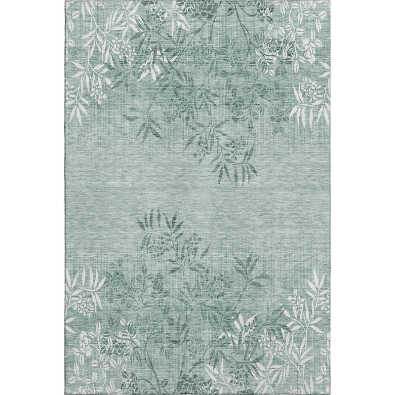 Premium Washable Super Soft Floral Imprints Mayfield Rug