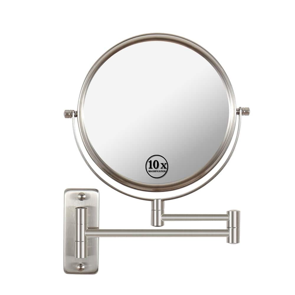 10x/1x Wall Mounted Magnifying Mirror Double-Side Mirrors for Wall