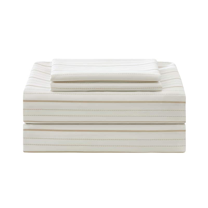Nanshing Daryl 7 Piece Striped Quilt Set