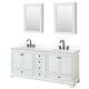 Option White / White Quartz Top / Matte Black Hardware