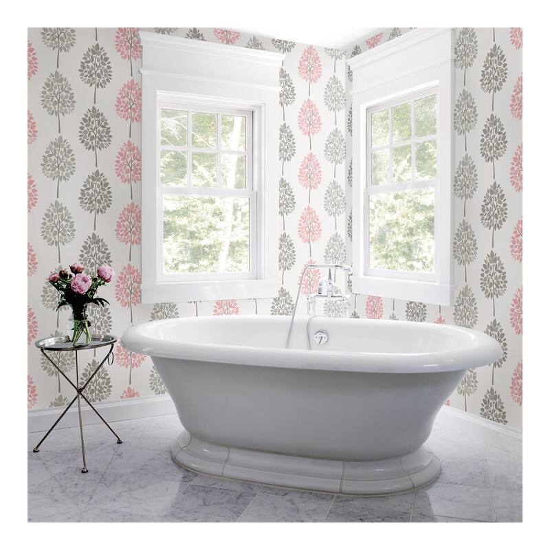 Advantage Saar Pink Tree Wallpaper - 20.5 x 396 x 0.025