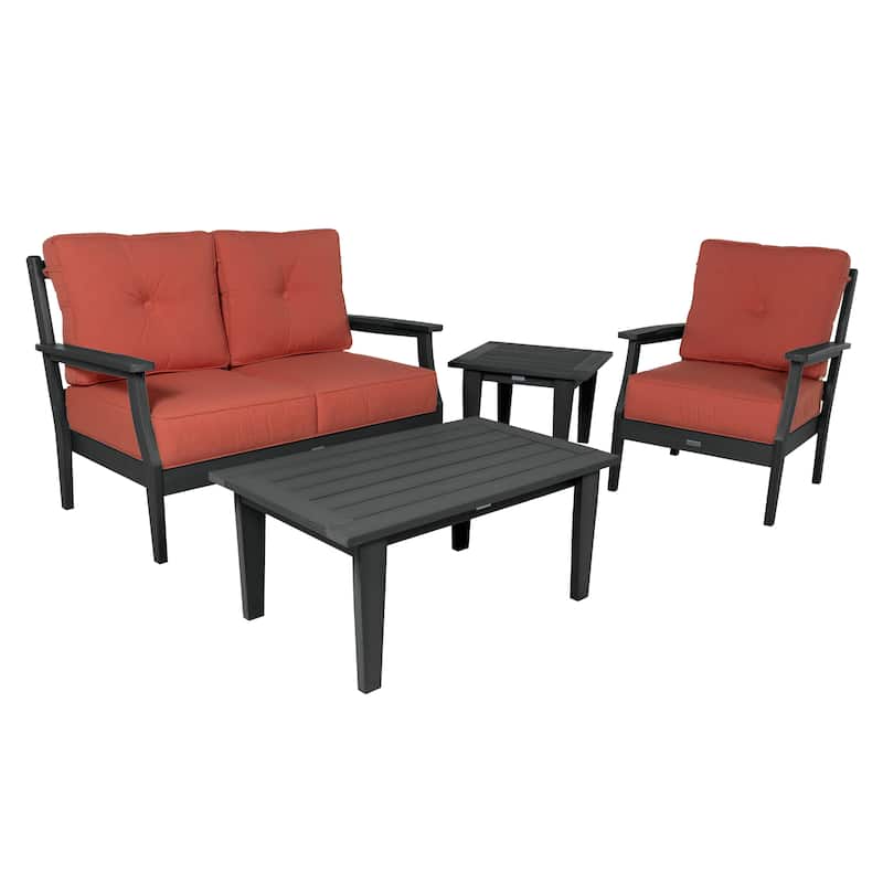 HIGHWOOD Lehigh 4-Piece Deep Seating Set - Canvas Persimmon