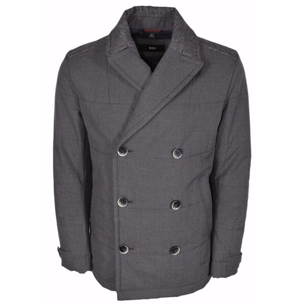 BOSS Hugo Boss Black Line Camius $645 Double Breasted Pea Coat 44 R