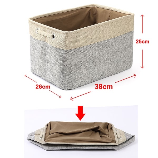 Foldable Canvas Toy Bins for Laundry Clothes Storage Home Organizer On Sale Bed Bath