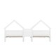 preview thumbnail 11 of 26, Twin Size Platform Bed with House-Shaped Headboard, Built-in Nightstand, and Guardrails