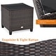 preview thumbnail 14 of 81, Costway 3PCS Patio Rattan Furniture Set Cushioned Conversation Set - See Details