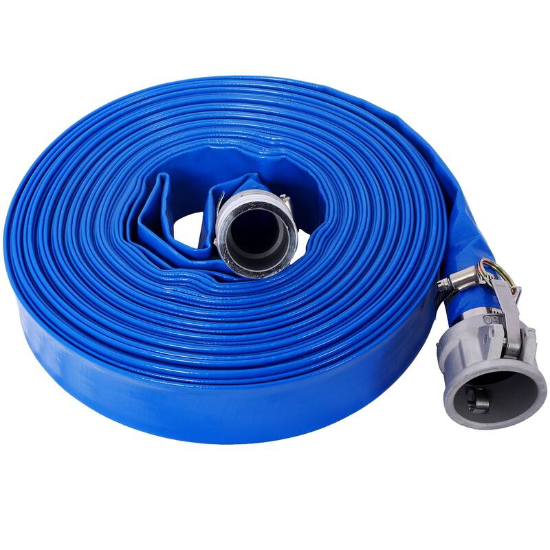 1.5" Heavy Duty Pool Backwash Hose,Reinforced PVC with Camlock