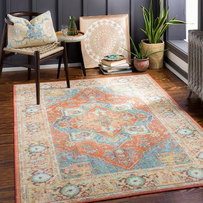 Livabliss Uttara Persian Machine Washable Area Rug