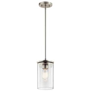 Kichler Lighting Crosby 1-light Brushed Nickel Mini Pendant