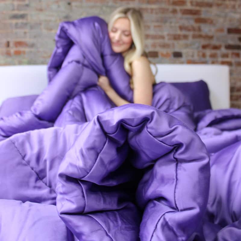 Snorze® Cloud Comforter - Coma Inducer® Ultra Cozy - Oversized Comforter in Passion Flower