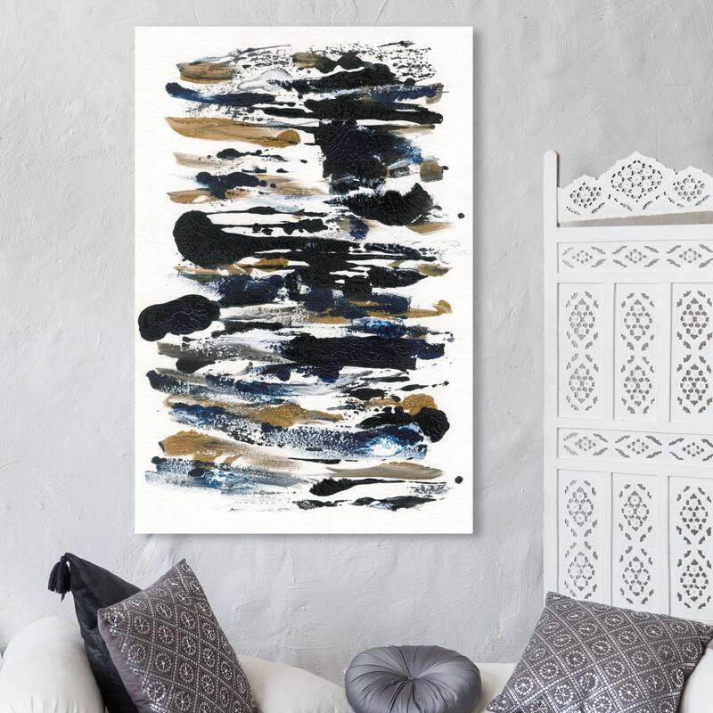 Wynwood Studio Abstract Cow Spots Black and Modern & Contemporary Wall Art Canvas Print - 45 x 30