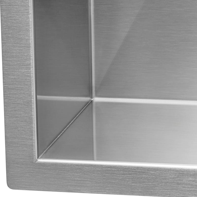 Ruvati 23" x 8" Bar Prep Sink Narrow Trough Undermount 16 Gauge Stainless Steel Single Bowl - RVH7120 - 23″ x 8-1/2