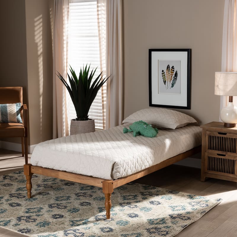 Iseline Modern and Contemporary Twin Size Platform Bed Frame