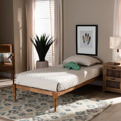 Iseline Modern and Contemporary Twin Size Platform Bed Frame