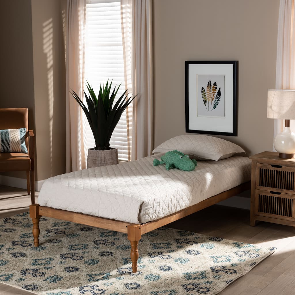 Iseline Modern and Contemporary Twin Size Platform Bed Frame