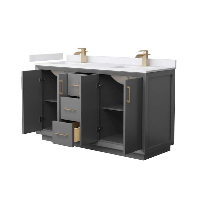 Wyndham Collection WCF414160D-VCA-UNSMXX Strada 60" Free Standing