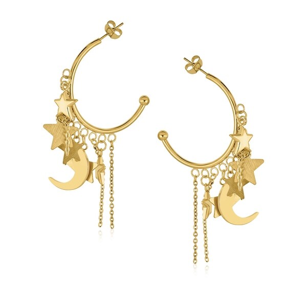 large moon earrings