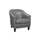 Option Charcoal Grey Faux Leather