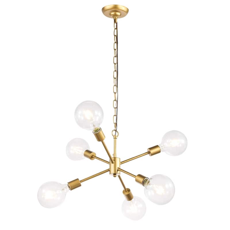 Maya 16-Inch Clear 6-Light Pendant